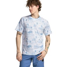 TESLA 패턴 반팔 루즈핏 래쉬가드 여름 수영복 티셔츠 자외선차단 218267, TESLA M_MSS42, 마할로_ZZMHL