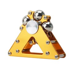 摩天輪指尖陀螺 創意桌面擺件 解壓玩具 金屬陀螺 發洩神器 送禮品, 金色, 1個