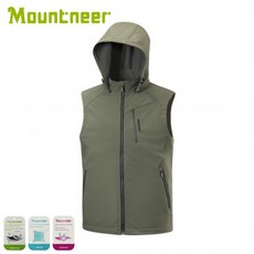 Mountneer 男輕量防風SOFT SHELL背心