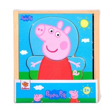 Peppa Pig 換裝拼圖 Eichhorn 木頭幼兒益智邏輯拼圖, 1個