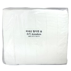 국내산 탈지면 솜 4X6 고급 두터운 미용솜 화장솜 반영구솜 병원솜 대용량 위생솜, 1개, 1000매입