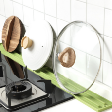테르보 냄비뚜껑 거치대 실리콘 받침대, 2개, 그린