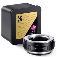KnF MD-L 렌즈변환 어댑터 미놀타 MD 렌즈 >>> 라이카 L 바디 (뒤캡옵션) Minolta MD lens to Leica L adapter (L cap option), MD-L 어댑터, 1개