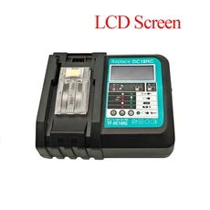 마키타 호환 리튬 배터리 충전기 DC18RC 14.4V 18V BL1830 BL1430, 01 LCD Screen