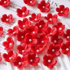 레드 매화 플라워 퐁당 초콜릿 디저트 케이크 데코 장식 108개입, 옵션 07