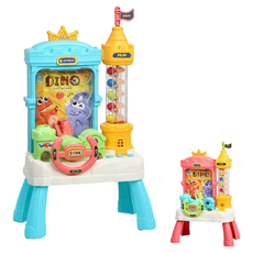 恐龍接豆機 趣味親子互動遊戲 訓練手眼協調 安全無毒材質, 豆豆球(20顆/包), 1個