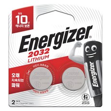 에너자이저 리튬 코인 건전지 CR2032, 2개입, 1개