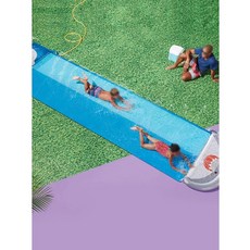 야외 물놀이 슬라이드 풀장 상어 디자인 더블 워터 슬라이드 분수 기능 워터밤 수영 수영장, 고래 슬라이드+보드2개, 1개