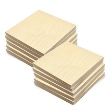 정사각 자작나무 합판 소품 받침 교육용 두께18mm 판재 100x100mm 10개, 1세트