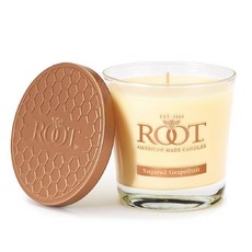 Root Candles 향초 벌집 베리글라스 프리미엄 수제 밀랍 블렌드 캔들 스몰 라벤더 바닐라_183019, 설탕 자몽_183019