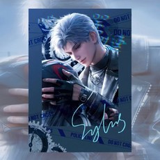 台灣爆款 周邊爆款 自製 小卡 拍立得 亞克力 新款戀與深空周邊秦徹高顏值徹夜狂歡拍立得收藏拍照裝飾卡片送友, 秦徹拍立得【2張】, 1個