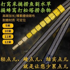 장대 높이 뜰채 연장대 수초제거기, 6m 단일 막대, 1개