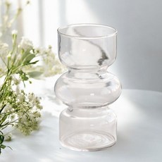 앞날창창 인테리어 오브제 투명 꽃병 화병