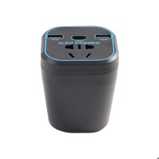 차량용 전원 인버터 12V 24V ~ 220V 컨버터 C타입 다기능 충전기 소켓 3.1A 고속 충전기, 01 Digital display, 01 CN, 1개