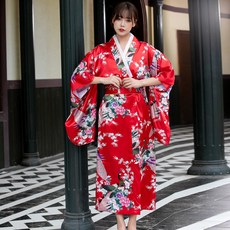 LOLIDOLLS紅色孔雀Cosplay浴衣 3P套裝 COS1299