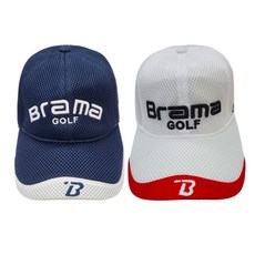 1+1 브라마 올메쉬 국산정품 캡 모자 남여공용 파크골프모자 골프모자 Free Size, 네이비, 1개