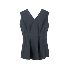 마르니 중고 V넥 텍스처 페플럼 탑