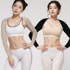 피너클럭스 국내제작 여성 골프 볼레로 토시 냉감 골프이너웨어 자외선차단 스포츠, 1개, 그레이
