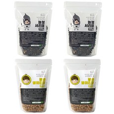 늘봄식품 열풍 서리태 검은콩 500g 2개 + 열풍 병아리콩 500g 2개