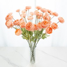 할메이드 생화같은 조화 매화 꽃 hf41 라넌큘러스 3p, 핑크, 3개