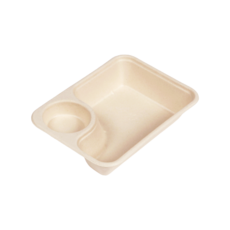 파피루스 펄프 샐러드 크라프트 도시락 용기 세트, 50세트, 1개