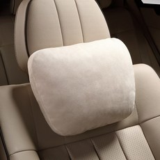 S급 차량용 헤드 목쿠션 베개 허리 등쿠션, 1개, S급 스웨이드-목쿠션-블랙