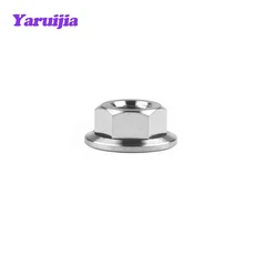 Yaruijia 티타늄 너트 M5/M6/M8/M10/M12/M14/M16 오토바이 자전거 용 플랜지 볼트 캡, 02 Titanium, 08 M14 Pitch 1.25