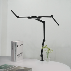 룩스베러 STDL04 스탠드 삼성 시력보호 와이드 책상스탠드, 블랙, 클램프타입, 리모컨 미포함