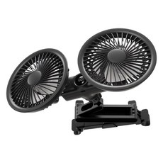 Xeououo Car Fan for Backseat 3600mAh Rechargeable Dual Head Car Seat Fan with 3 Speeds 360° Rot, Xeououo Car Fan for Backseat,