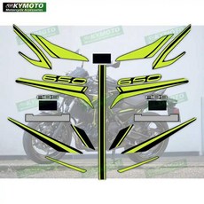 오토바이 스티커 페어링 데칼 자동차 키트 보호 장식 적합, 6. Z650-07, 기본