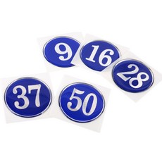 1-50 원형 PC방번호스티커 헬스장락카넘버 대학교 사물함 테이블번호스티커 식당테이블번호판, 18