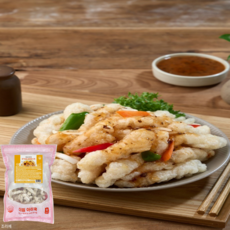 국내산 닭가슴살 찹쌀 탕수육(1kg) 소스포함 / 단백질도 챙기는 건강한 헬스 다이어트 식단 야식/ NO밀가루 글루텐프리 더원 아이쿡 홀리닭 중식 꿔바로우, 1개, 1kg