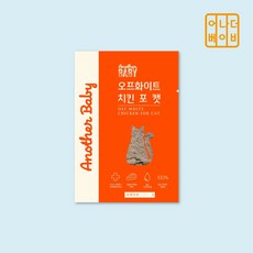 어나더베이비 고양이 화식 오프화이트 치킨 포 캣, 14팩(일주일분), 40g