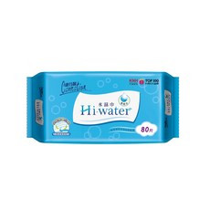 康乃馨 Hi-water 純水濕巾 80片/包 (台灣品牌), 1包, 80入