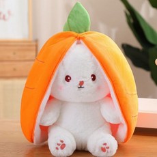 까꿍 토끼 인형 딸기 당근 귀여운 지퍼 소중한 친구 선물 인싸 감성, 까꿍 토끼 인형 ( 당근 )