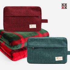 극세사 무릎 어깨 똑딱이 수면 담요