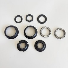 XYAUTO 자전거 하단 브래킷 컵 세트 2" 컵 단일 크랭크 세트 5 / 16X9 볼 리테이너 일체형 크랭크 하단 브래킷 세트 포함 베어링, Black