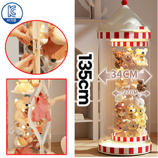 물랑물랑 투명 인형정리함 인형보관함, 1개, 투명135cm