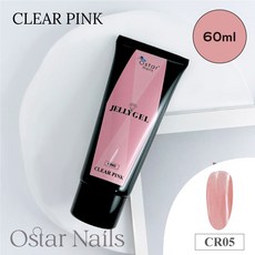 Ostar Nails 心緹 快速延長膠 模型膠 免紙托 光撩凝膠, 1個, 水晶凝膠延長膠 CR05 (60ml), 60ml