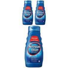셀선블루 비듬 샴푸 메디케이티드, 325ml, 3개