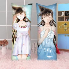 명탐정코난 롱쿠션 침대쿠션 에도가와코난 커버분리세척 굿즈 신축성원단 애니메이션 수면 바디필로우 애착인형 선물 캐릭터, G(베개솜 포함)