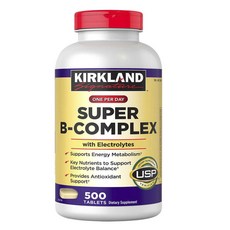 KIRKLAND 科克蘭 綜合維生素B群錠, 1瓶, 500顆