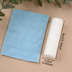 폴리머 클레이 텍스처 롤러-올리브 잎 패턴 제작 도구 DIY 귀걸이 쥬얼리 위한 내구성 있는 플라스틱 공예, 03 Brushed Roller 4