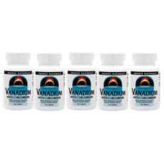 SOURCE NATURALS 소스내추럴 바나듐 with 크롬 크로뮴 VANADIUM Tablets, 180정, 5개