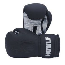 하울프 아테나 복싱글러브 / 권투 킥복싱 무에타이 MMA, 무광블랙/실버, 1세트