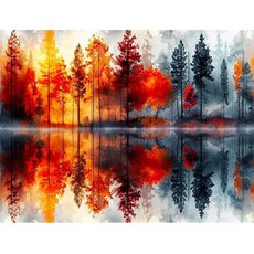 Tree of Life 성인용 십자수 키트 - 초보자 성인용 자수 키트 11 CT 패턴 치수 카운트 십자수 키트 성인용 예술 공예 30.5 x 40.6cm(12 x 16인치), 나무 풍경