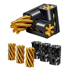 불가능한 통과 입체 퍼즐 3D프린터 6피스, 블랙-옐로우 (P032), 1개