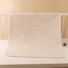 嬰兒彩棉隔尿墊防水可洗寶寶純棉尿布墊大尺寸護理墊月經姨媽墊, 1個, 小象