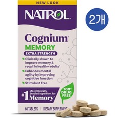 나트롤 코그니움 메모리 200mg Natrol Cognium Memory Extra Strength, 2개, 60정