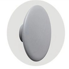 벽 장식 코트 랙 단단한 나무 정원 라운드 버섯 후크 옷 주최자 큰 핸들 아름다운 홈 장식 옷걸이, 6.5cm, 회색